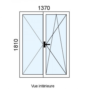 Fenêtre Alu OB 2 vantaux...