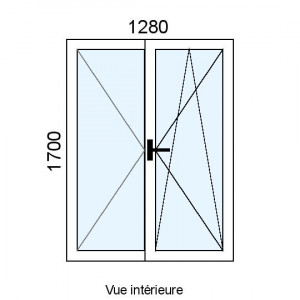 Fenêtre Alu OB 2 vantaux...