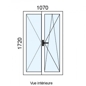 Fenêtre Alu OB 2 vantaux...