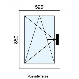 Fenêtre PVC OB 1 vantail...