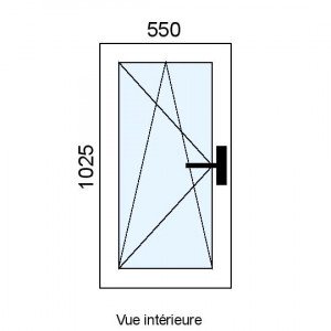 Fenêtre Alu OB 1 vantail...