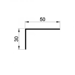 1 x Cornière 50x30 en Alu...