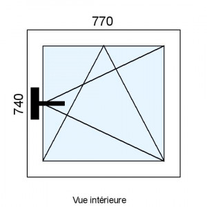 Fenêtre PVC OB 1 vantail...