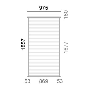 Volet roulant rénovation motorisé solaire radio A-OK L980 x H1860