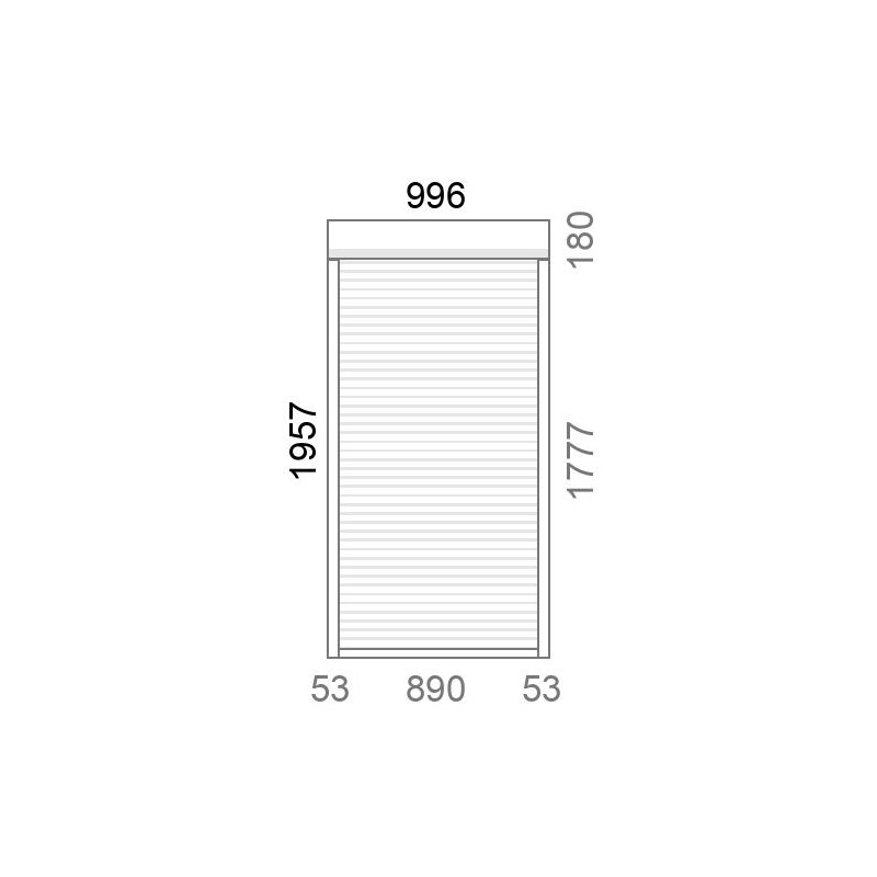 small-Volet roulant rénovation motorisé solaire radio A-OK L1001 x H1960