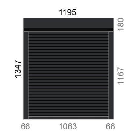 Volet roulant rénovation motorisé solaire radio IO RS100 L1200 x H1350