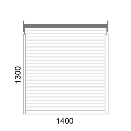 Volet roulant traditionnel P55 motorisé L1400 x H1300