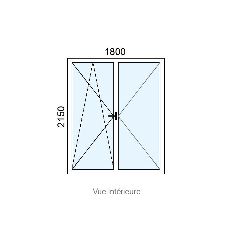 small-Porte-fenêtre PVC 2 vantaux L1800 x H2150