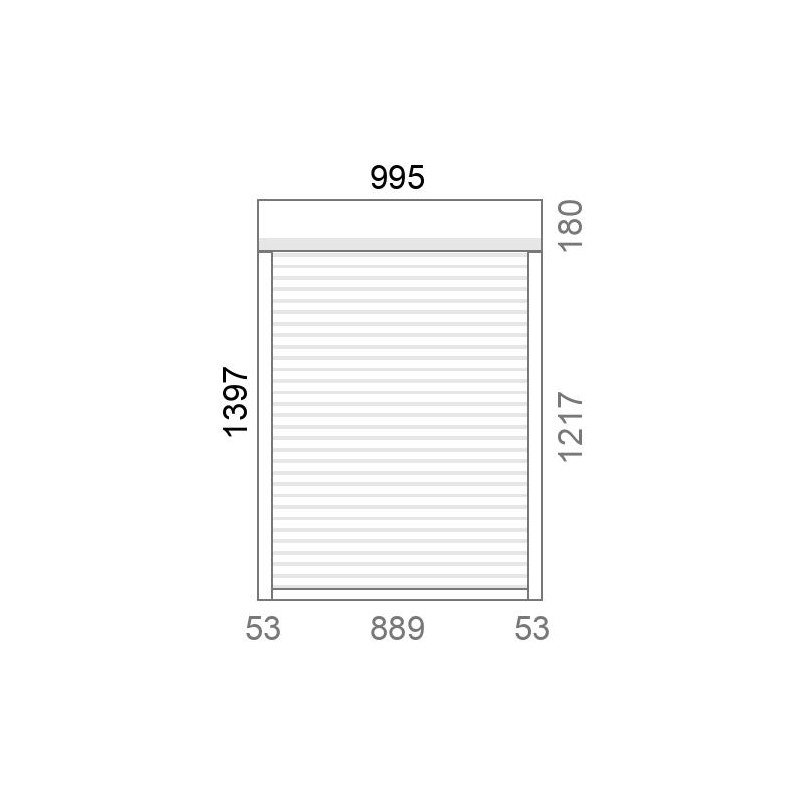 small-Volet roulant rénovation motorisé solaire radio A-OK L1000 x H1400