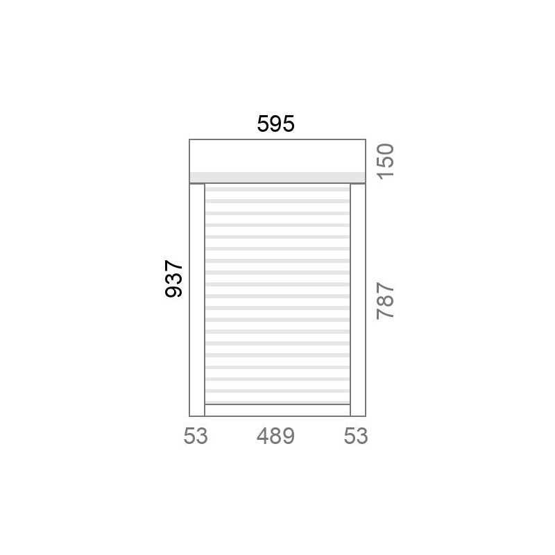 small-Volet roulant rénovation motorisé solaire radio IO RS100 L600 x H940