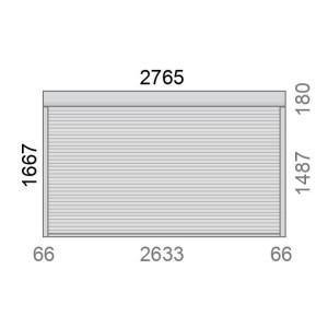 Volet roulant rénovation motorisé L2770 x H1670