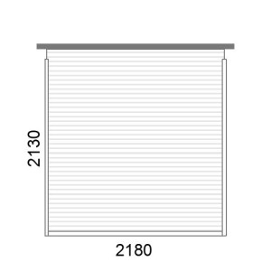 Volet roulant pour coffre tunnel A56 moteur L2180 x H2130