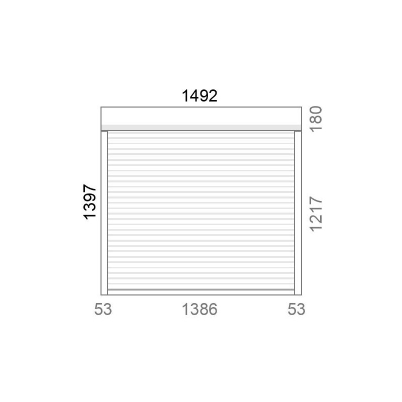 small-Volet roulant rénovation motorisé solaire radio A-OK L1497 x H1400