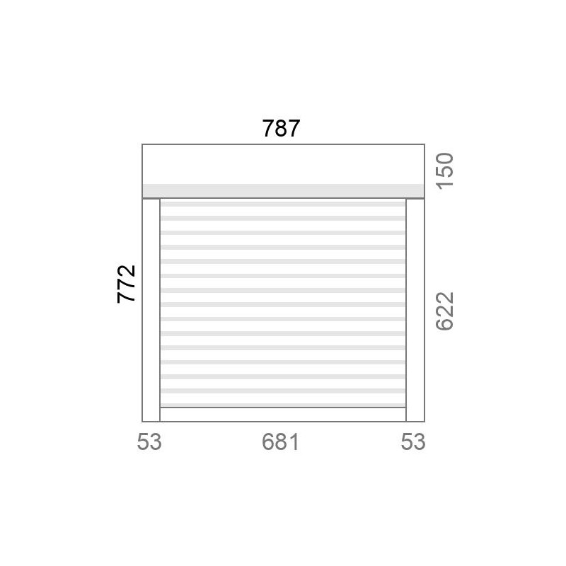 small-Volet roulant rénovation motorisé solaire radio A-OK L792 x H775