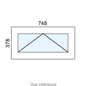 Châssis à Soufflet PVC L748 x H378