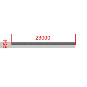 Elément de clôture L23000  x  H954