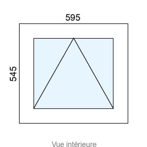 Châssis à Soufflet PVC L595 x H545