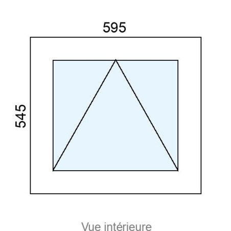 Châssis à Soufflet PVC L595 x H545