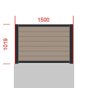 Elément de clôture L1500  x  H1019