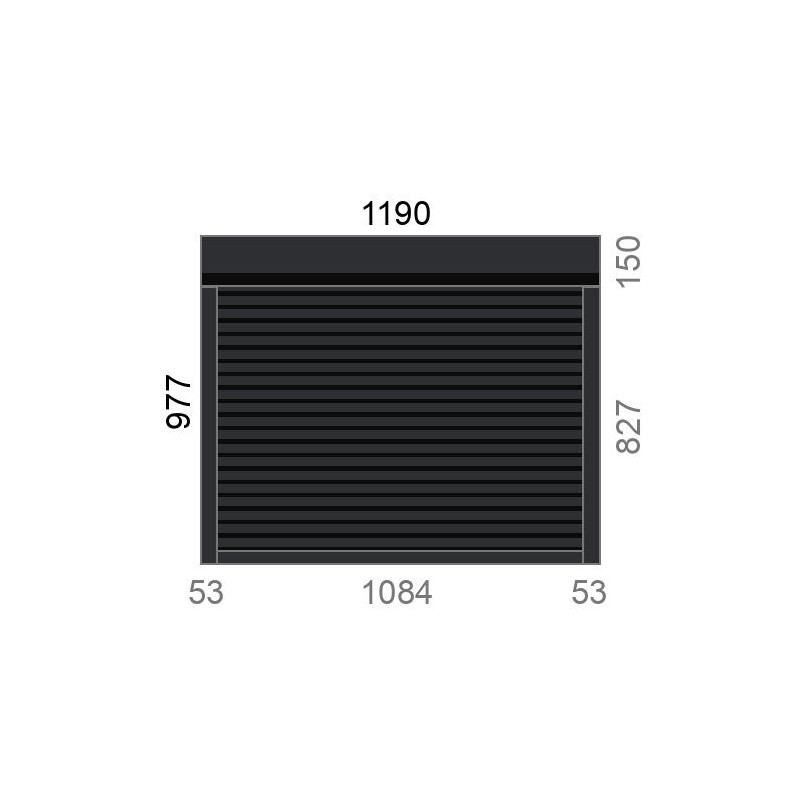 small-Volet roulant rénovation motorisé radio IO RS100 L1195 x H980