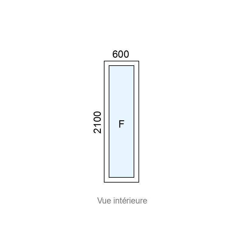 small-Châssis Alu Fixe L600 x H2100