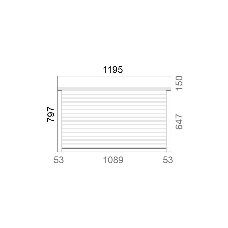 small-Volet roulant rénovation motorisé solaire radio A-OK L1200 x H800