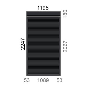 Volet roulant rénovation motorisé solaire radio A-OK L1200 x H2250