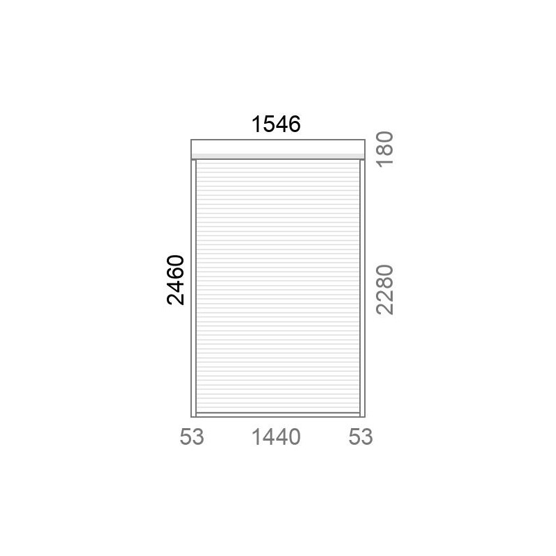 small-Volet roulant rénovation motorisé solaire radio IO RS100 L1440 x H2280