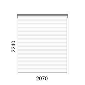 Volet roulant traditionnel A39 motorisé L2070 x H2240