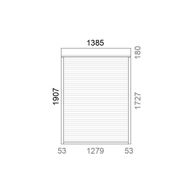 small-Volet roulant rénovation motorisé solaire radio A-OK L1390 x H1910