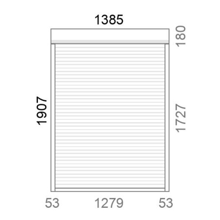 Volet roulant rénovation motorisé solaire radio A-OK L1390 x H1910