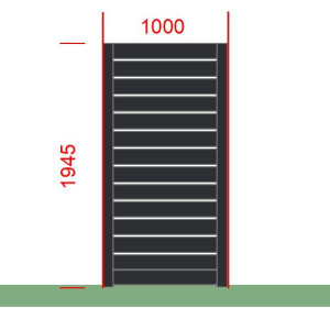 Elément de clôture L1000  x  H1945
