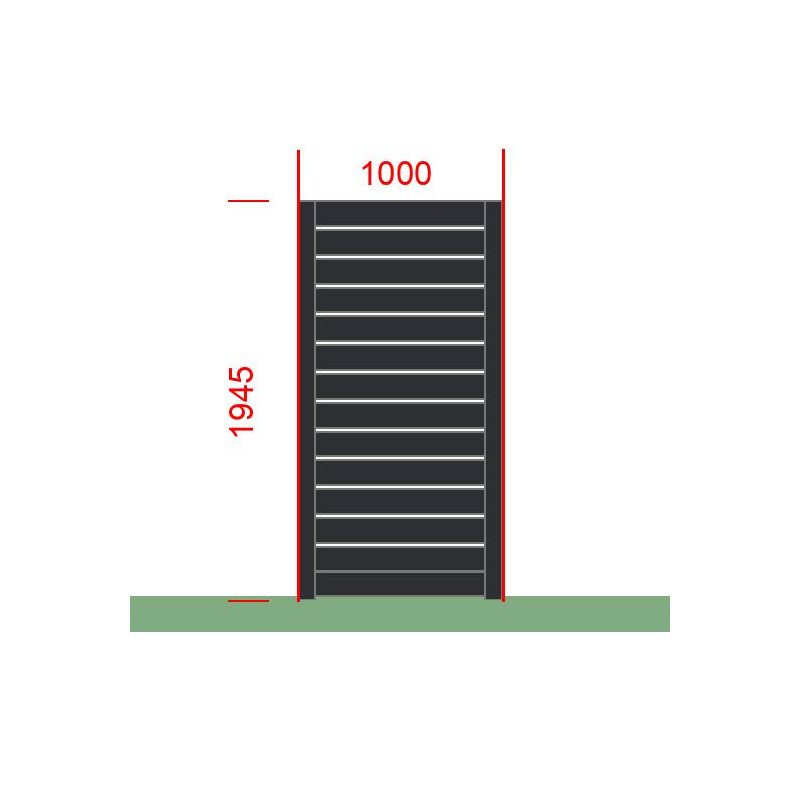 small-Elément de clôture L1000  x  H1945