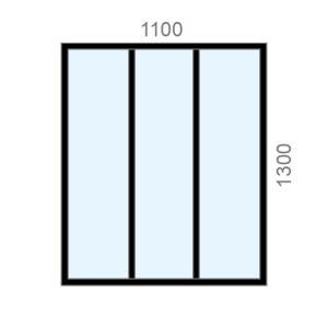 Verrière sur mesure atelier L1100 x H1300