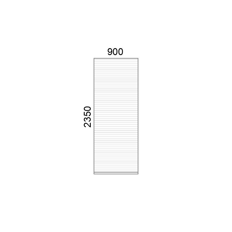 small-Tablier de volet roulant P40 L900 x H2350 mm