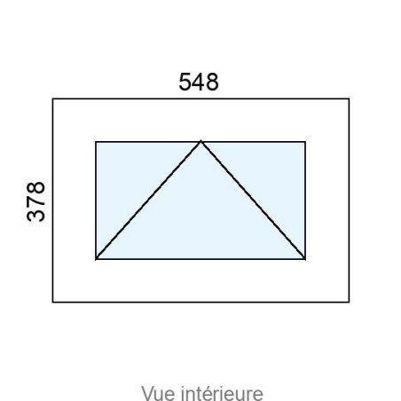 Châssis à Soufflet PVC L548 x H378