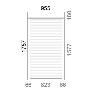 Volet roulant rénovation motorisé solaire radio IO RS100 L960 x H1760