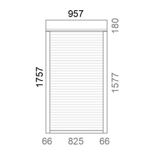 Volet roulant rénovation motorisé solaire radio IO RS100 L962 x H1760