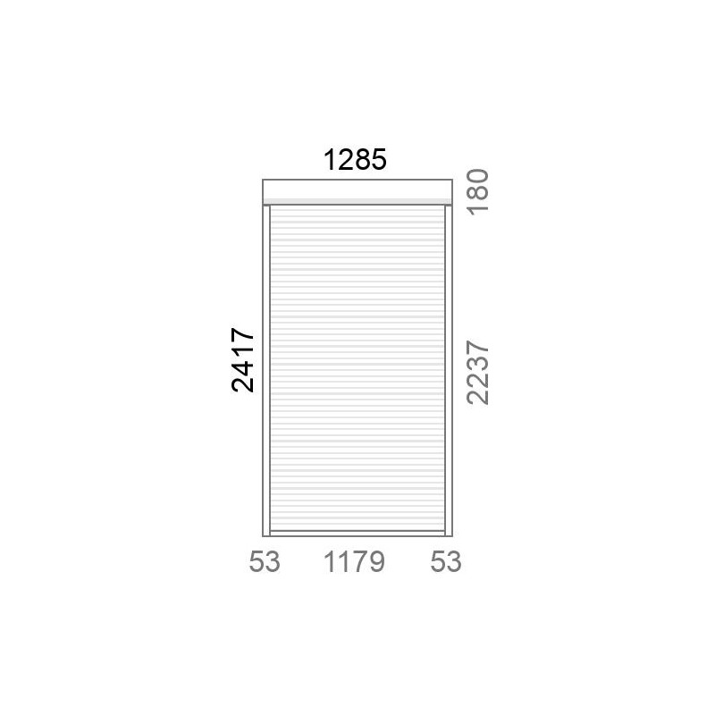 small-Volet roulant rénovation motorisé solaire radio A-OK L1290 x H2420