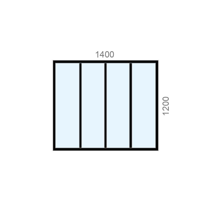 small-Verrière sur mesure atelier L1400 x H1200