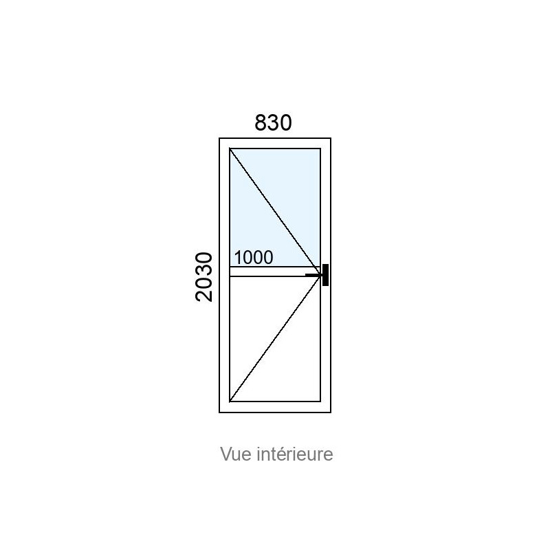 small-Porte-fenêtre PVC plaxé 1 vantail L830 x H2030