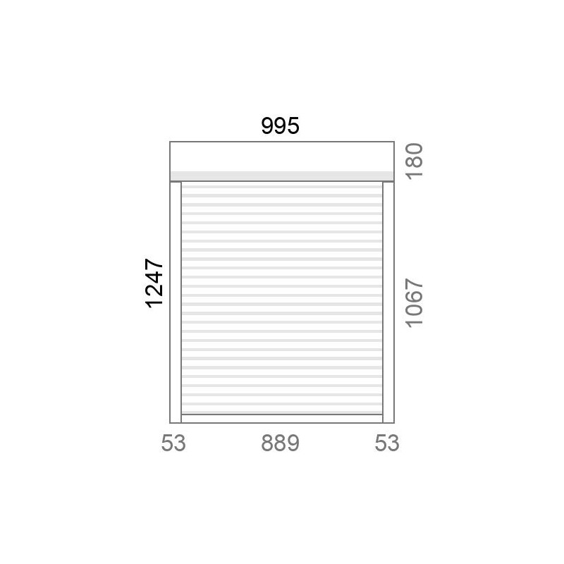 small-Volet roulant rénovation motorisé solaire radio A-OK L1000 x H1250