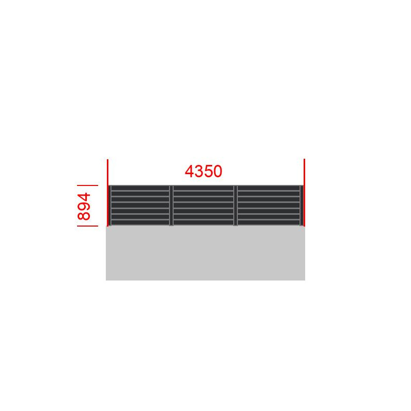 small-Elément de clôture L4350  x  H894