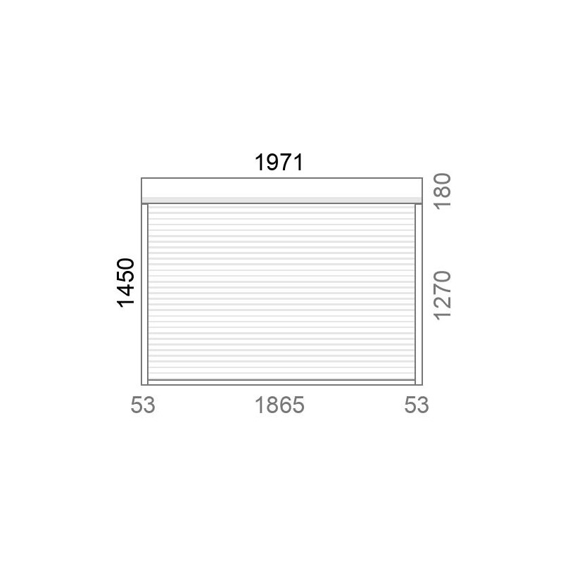 small-Volet roulant rénovation motorisé solaire radio A-OK L1865 x H1270