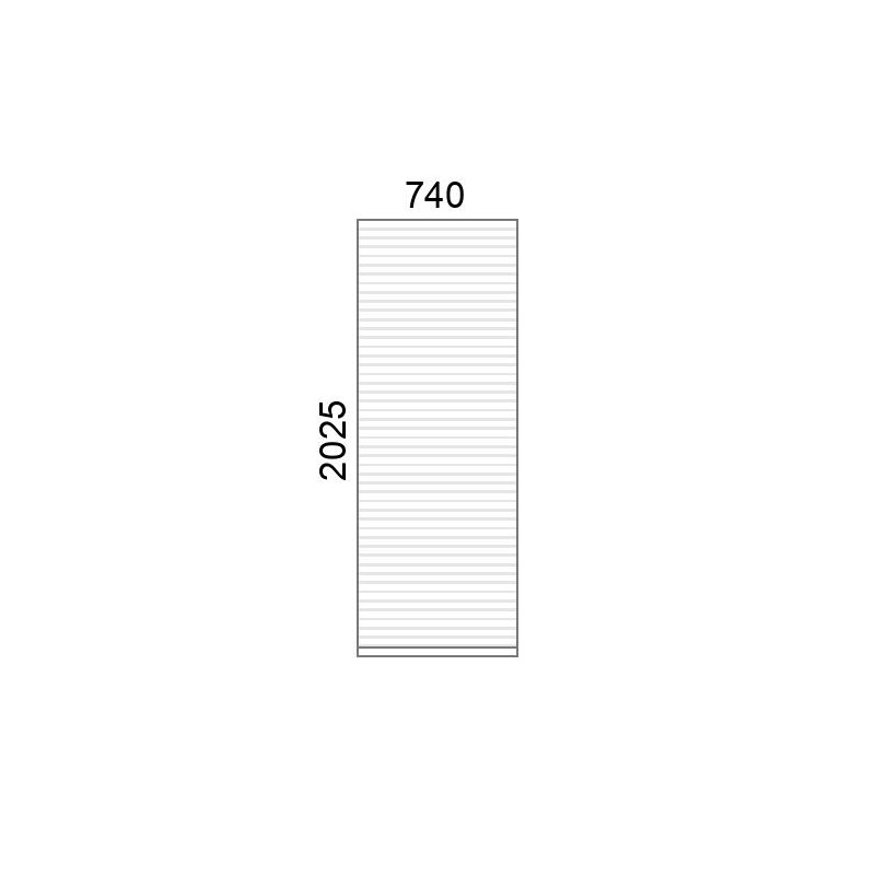 small-Tablier de volet roulant A39 L740 x H2025 mm