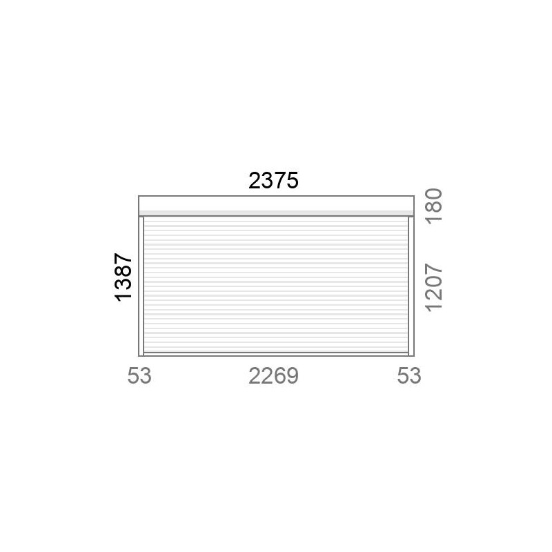 small-Volet roulant rénovation motorisé solaire radio A-OK L2380 x H1390