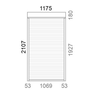 Volet roulant rénovation motorisé solaire radio IO RS100 L1180 x H2110