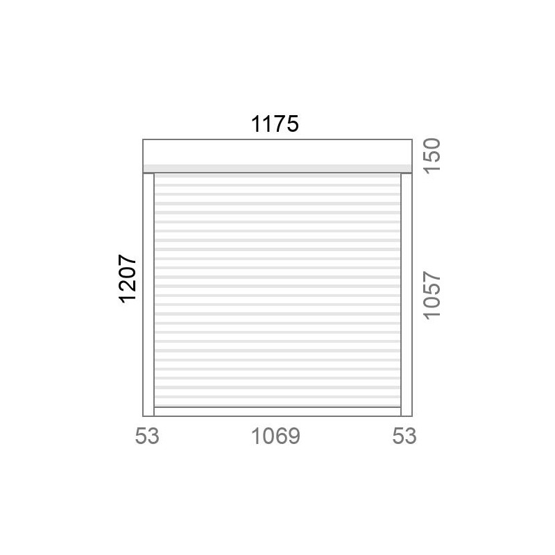 small-Volet roulant rénovation motorisé solaire radio IO RS100 L1180 x H1210