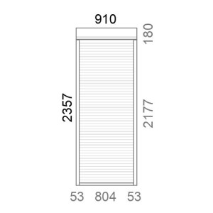 Volet roulant rénovation tirage direct L915 x H2360