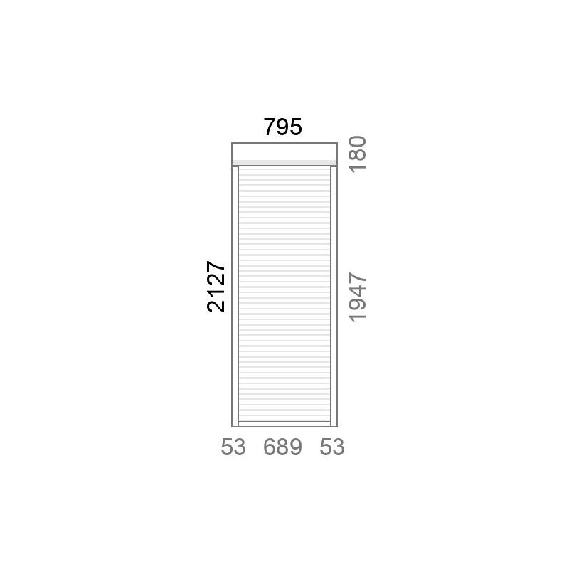 small-Volet roulant rénovation motorisé solaire radio A-OK L800 x H2130